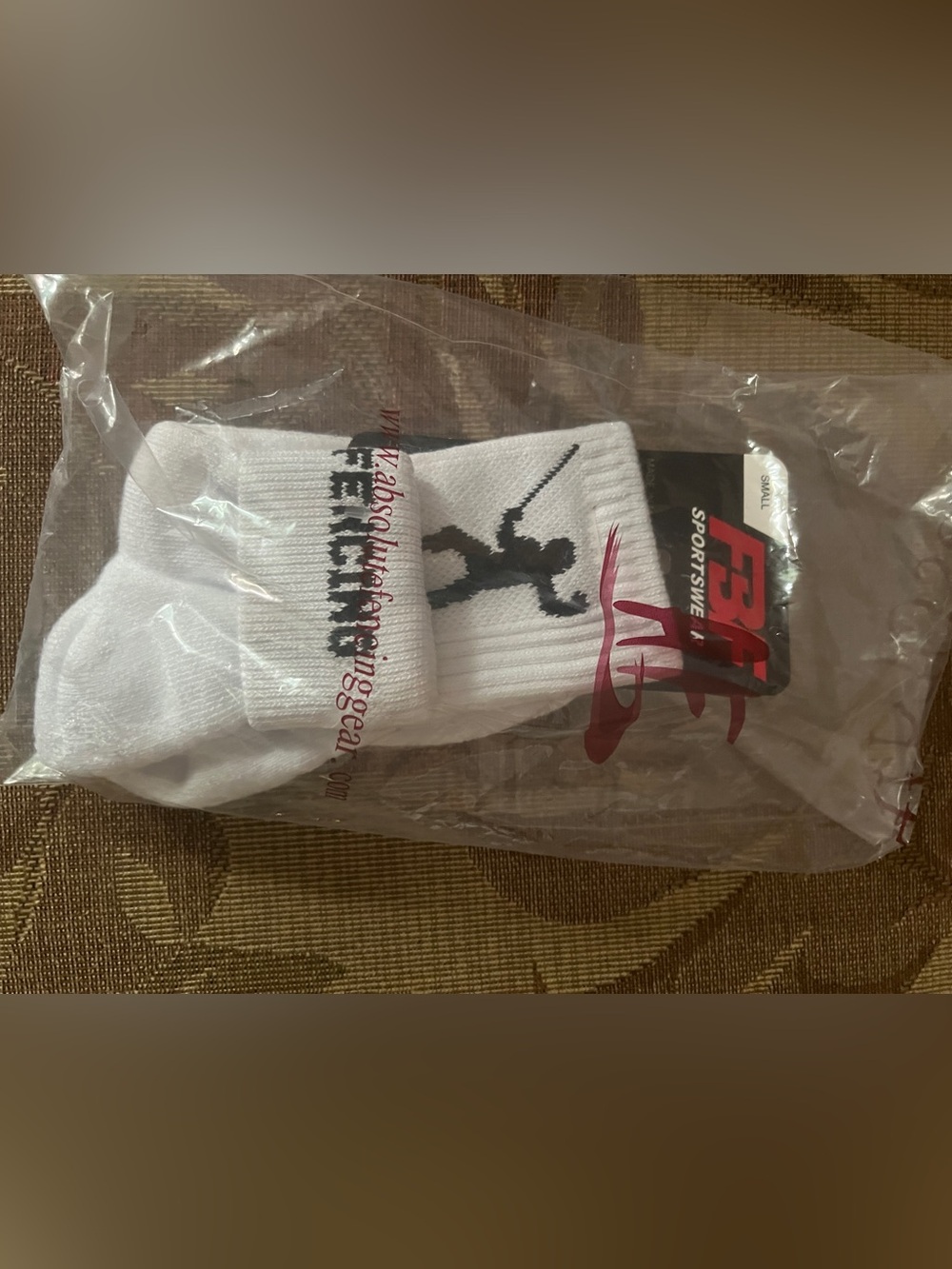 Absolute Fencing Gear - White Athletic Short Socks